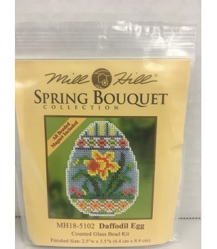 Daffodil Egg Beaded Ornament Kit
